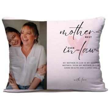Personlig gave til svigermor - Lag ditt egendesignede pute/putetrekk 40 x 60 cm (15,7" x 23,6") med bilde