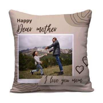 Personlig gave til svigermor - Lag ditt eget firkantet pute/putetrekk 40 x 40 cm (15,7" x 15,7") med bilde