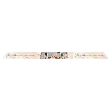 Regali personalizzati per la suocera - Sciarpa sottile di seta lunga e magra in chiffon personalizzata con foto e lettere