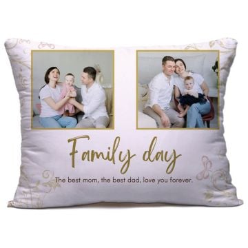 Regalos personalizados para padres - Almohada / funda de almohada 40 x 60 cm (15,7" x 23,6") con foto personalizada