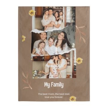 Regalos personalizados para padres - Frazada con foto personalizada