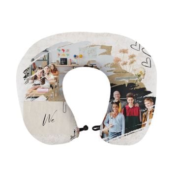 Personlig gave til lærer - Lag din egendesignede Memory Foam U-formet nakkepute med bilde