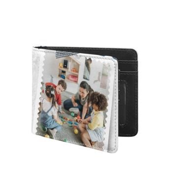Personlig gave til lærer - Design din egen Bifold lommebok for menn med bilde