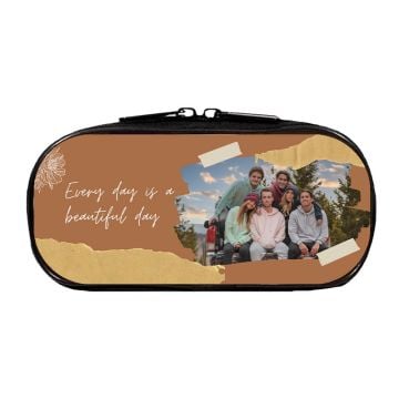Regalos personalizados para adolescentes - Estuche escolar con cremallera personalizado con foto y letra
