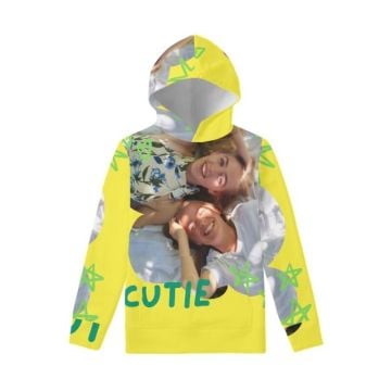 Regalos personalizados para adolescentes - Sudadera con capucha juvenil personalizada con foto y letra