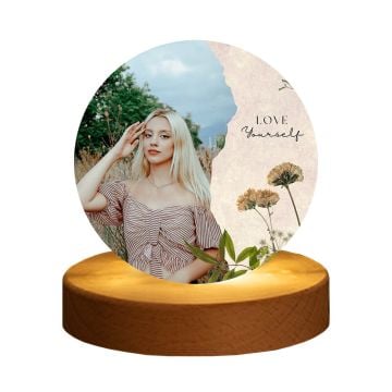 Regali personalizzati per adolescenti - Luce notturna di cristallo incandescente personalizzata con foto