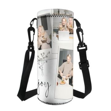 Regalos personalizados para los amantes de la gastronomía - Portabotellas de agua personalizado con foto y letra