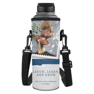 Regali personalizzati per i buongustai - Porta bottiglia d'acqua personalizzata con foto e lettere