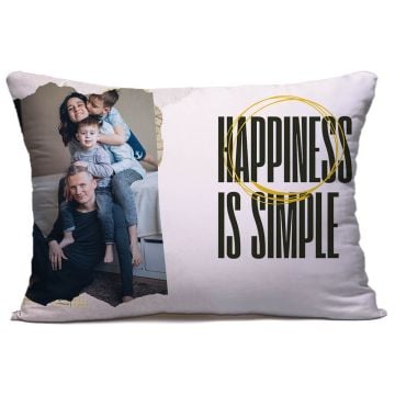 Regalos personalizados para el hogar - Almohada / funda de almohada 45 x 70 cm (17,7" x 27,6") personalizada con foto y letra