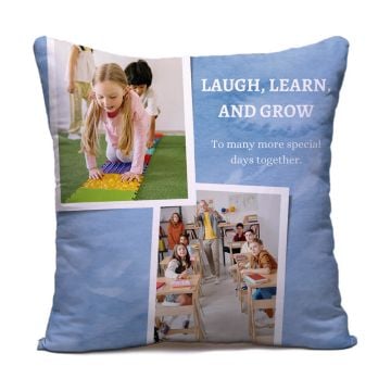 Regalos personalizados para el hogar - Almohada cuadrada/Funda de almohada 40 x 40 cm (15,7" x 15,7") con foto personalizada