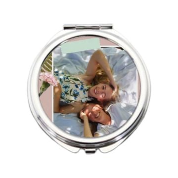 Personalisierte Geschenke für Haus und Wohnen - Personalisierter Runder Mini-Kosmetikspiegel mit Foto und Design selber online machen