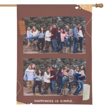 Regalos personalizados para el hogar - Bandera de jardín con foto personalizada