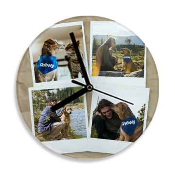 Regalos personalizados para el hogar - Reloj redondo con exhibición de fotos, personalizado con foto y letra