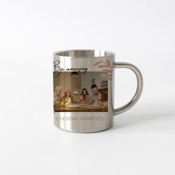 Personlig gave til piknikelskeren - Design ditt eget 10 oz krus i rustfritt stål med bilde