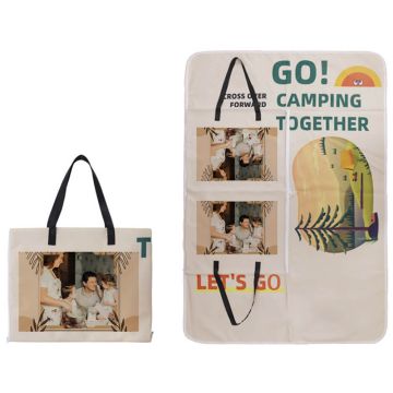 Regalos personalizados para los amantes del picnic - Mantas de picnic portátiles con cremallera personalizadas con foto y letra