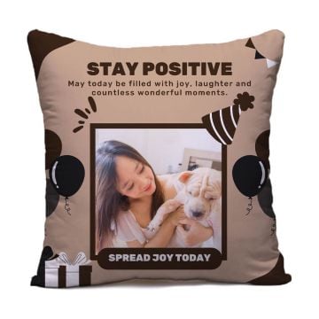 Regalos personalizados para el sentimentalista - Almohada cuadrada/Funda de almohada 40 x 40 cm (15,7" x 15,7") con foto personalizada