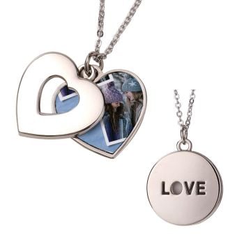 Regalos personalizados para el sentimentalista - Collar con foto recortada personalizado con foto y letra