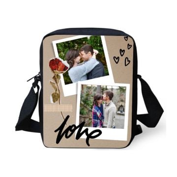 Personlig gave til kona - Lag ditt egendesignede små lett crossbody-veske med bilde