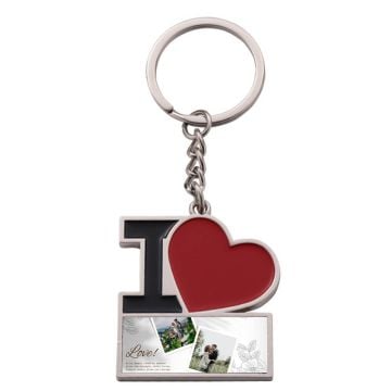Personalized Gifts for Wife - Custom LOVE Keychain With Photos, Name, Design, etc.