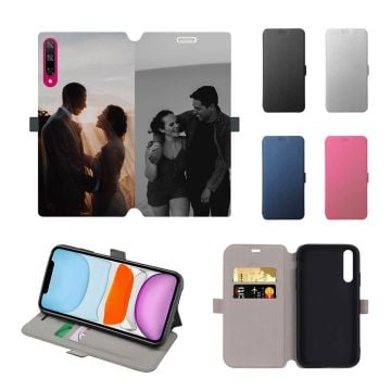 Funda y carcasa HONOR Play 3 con foto personalizada, estilo flip wallet