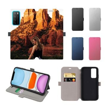 Funda y carcasa HONOR Play 4 con foto personalizada, estilo flip wallet