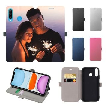 Funda y carcasa HUAWEI Nova 4E / P30 Lite con foto personalizada, estilo flip wallet