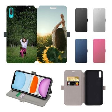 HUAWEI Y7 Pro (2019) Leder Flip Case Handyhülle mit eigenem Design und Foto selbst gestalten