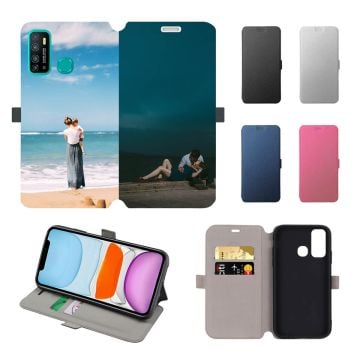 Infinix Hot 9 Leder Flip Case Handyhülle mit eigenem Design und Foto selbst online gestalten