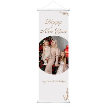 Personalisierte Neujahrsgeschenke / Geschenke zu Silvester - Personalisierte 40 x 120 cm (15,7" x 47,2") Wall Scroll Posters zusammen mit Foto und Design selbst gestalten