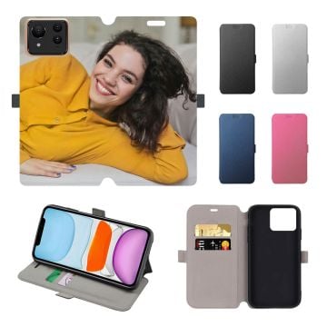Personalisierte ASUS Zenfone 11 Ultra Leder Flip Case Handyhülle / Klapphülle mit Foto und Design selber online machen