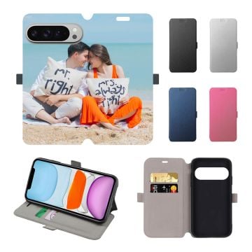 Custom Google Pixel 9 Pro XL Leather Full Print Flip Wallet Phone Case with Photos, Name, Design, etc.