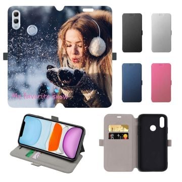 Custom HONOR 10 Lite Leather Full Print Flip Wallet Phone Case with Your Own Design, Photos, Texts, etc.