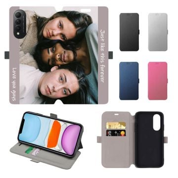 HUAWEI nova 8 SE Youth Leder Flip Case Handyhülle mit eigenem Design und Foto selbst online gestalten