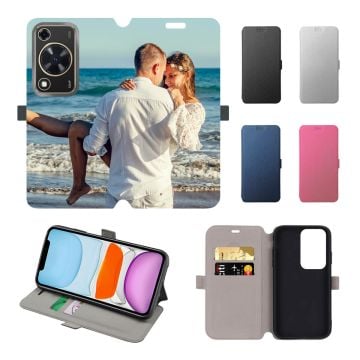 HUAWEI Enjoy 70 Leder Flip Case Handyhülle selbst online gestalten und bedrucken