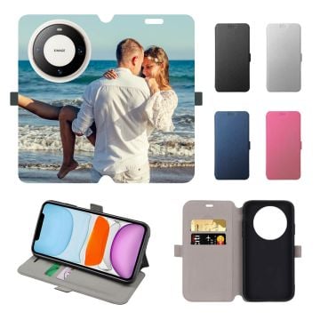 HUAWEI Mate 60 Pro+ Leder Flip Case Handyhülle selbst online gestalten und bedrucken