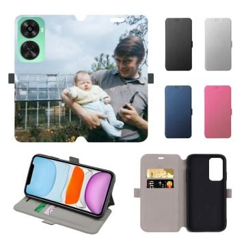 Personalized HUAWEI nova 12 SE Leather Full Print Flip Wallet Phone Case with Pictures, Design, Texts, etc.