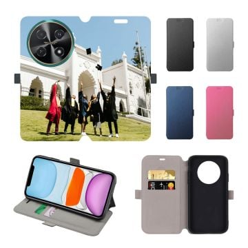 Custom HUAWEI nova 12i Leather Full Print Flip Wallet Phone Case with Pictures, Name, Design, etc.