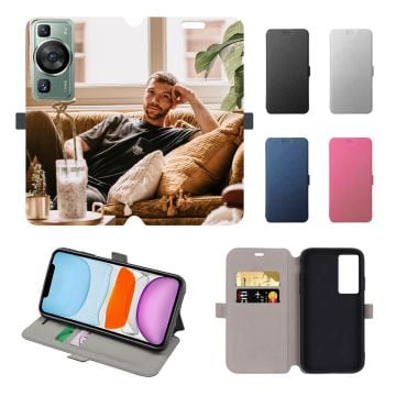 Personalisierte HUAWEI P60 Leder Flip Case Handyhülle mit Foto und Design selbst gestalten
