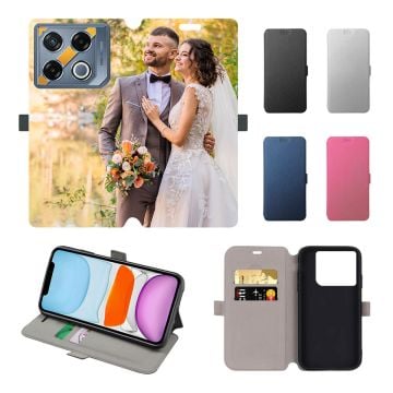 Infinix GT 20 Pro Leder Flip Case Handyhülle mit eigenem Foto selbst online gestalten