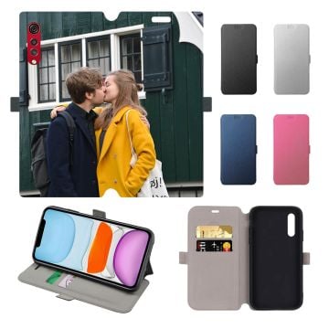 مخصص LG Velvet 5G UW حافظة هاتف جلدية بطباعة كاملة قابلة للطي مع صورك ونصوصك وتصميمك وما إلى ذلك.