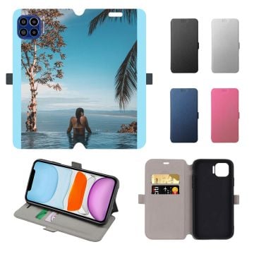gepersonaliseerd Motorola One 5G UW flip hoesje ontwerpen en bedrukken met foto