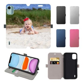 Custom Nokia C12 Plus Leather Full Print Flip Wallet Phone Case with Pictures, Design, Texts, etc.