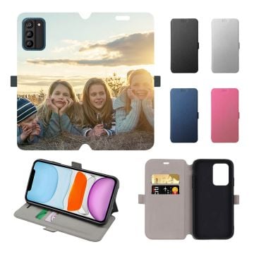 Personalized Nokia G100 Leather Full Print Flip Wallet Phone Case with Pictures, Design, Texts, etc.