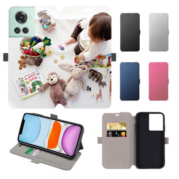 OnePlus 10R Leder Flip Case Handyhülle mit eigenem Foto und Design selbst online machen