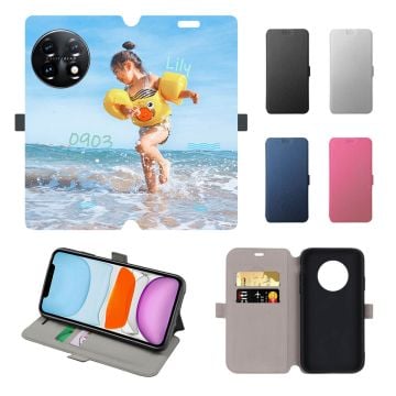 OnePlus 11R Leder Flip Case Handyhülle mit eigenem Foto und Design selbst gestalten