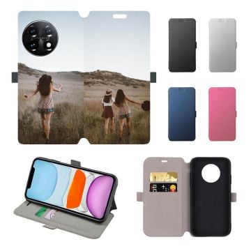 OnePlus Ace 2 Leder Flip Case Handyhülle mit eigenem Design und Foto selbst gestalten