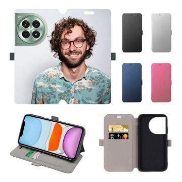 Personalized OnePlus Ace 3 Pro Leather Full Print Flip Wallet Phone Case with Photos, Design, Texts, etc.
