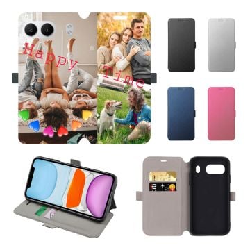 Custom OnePlus Nord 4 Leather Full Print Flip Wallet Phone Case with Design, Pictures, Texts, etc.