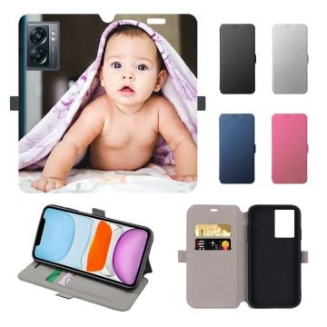 OnePlus Nord N300 Leder Flip Case Handyhülle mit eigenem Design und Foto selbst gestalten
