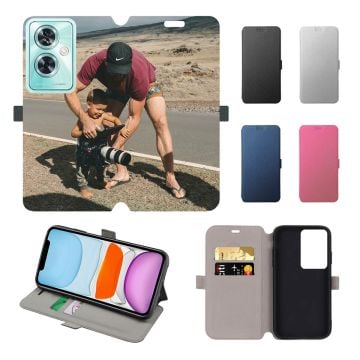 Custom OnePlus Nord N30 SE Leather Full Print Flip Wallet Phone Case with Pictures, Design, Texts, etc.